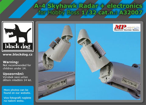 ブラックドッグ A32007 1/32 A -4 スカイホーク レーダー+エレクトロニック (ホビーボス用)