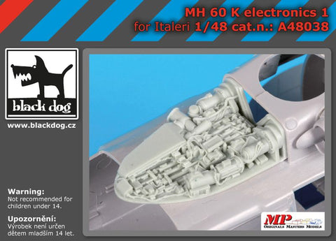 ブラックドッグ A48038 1/48 MH-60 K 電子機器 1 (イタレリ用)
