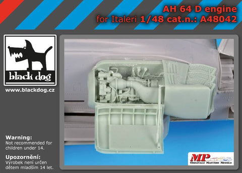 ブラックドッグ A48042 1/48 AH-64 D エンジン（イタレリ用）