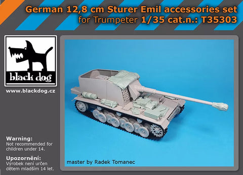 ブラックドッグ T35303 1/35 ドイツ 12,8 cm シュタール・エミール アクセサリーセット (トランぺッター用)