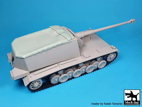 ブラックドッグ T35304 1/35 ドイツ 12,8 cm エミール・キャンバス (トランぺッター用)
