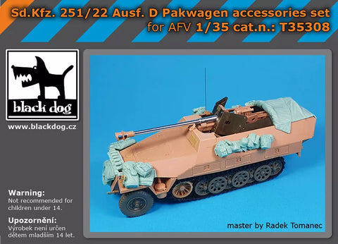ブラックドッグ T35308 1/35 Sd.Kfz 251/22 Ausf D パクワーゲン アクセサリーセット for AFV