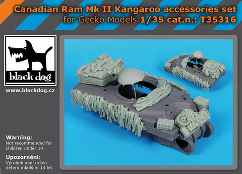 ブラックドッグ T35316 1/35 カナダ RAM Mk.II カンガルー アクセサリーセット(ゲッコー・モデル用)