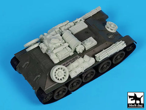 ブラックドッグ T35324 1/35 T 34 Tyagach model  1944 アクセサリーセット(ズベズダ用)