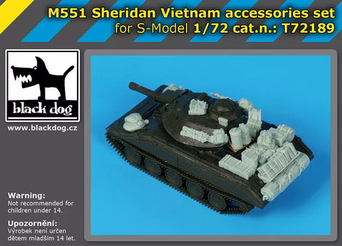ブラックドッグ T72189 1/72 M551 シェリダン ベトナム アクセサリーセット (Sモデル用)