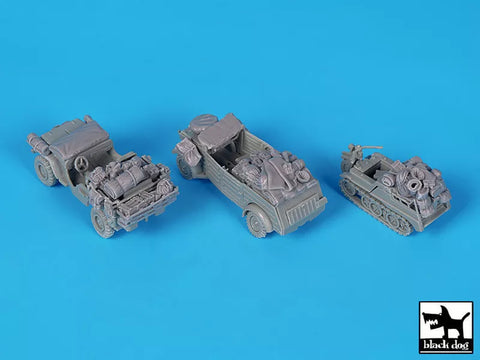 ブラックドッグ T72190 1/72 WWII 軍用車セット アクセサリーセット (アカデミー用)