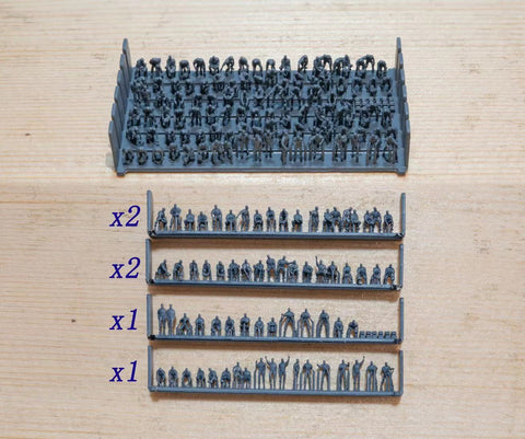 バンカースタジオ BFSET350059 1/350 WWII 日本海軍 航空母艦 甲板作業員 航空機発艦準備中(120体入り)