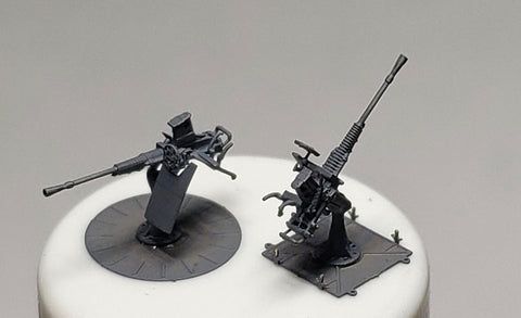 バンカースタジオ IJN35002 1/350 WWII 日本海軍 九六式25mm単装機銃(後期型)防楯付き(12基入り)