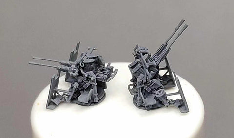 バンカースタジオ IJN35004 1/350 WWII 日本海軍 九六式25mm連装機銃 LPR照準器(後期型)防楯付き(10基入り)