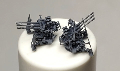 バンカースタジオ IJN35006 1/350 WWII 日本海軍 九六式25mm三連装機銃 LPR照準器(後期型)防楯付き(10基入り)