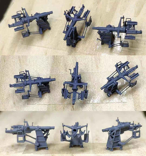 バンカースタジオ IJN35041 1/350 WWII 日本海軍 127mm 装填演習砲(6基入り)