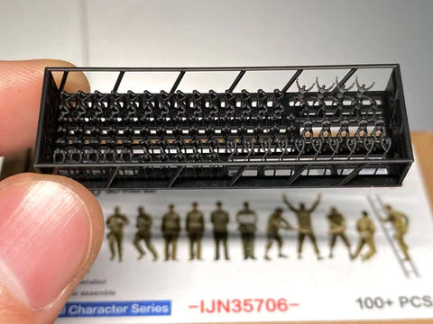 バンカースタジオ IJN35706 1/350 WWII日本海軍 フィギュアセット 6 乗組員 1930-1945年