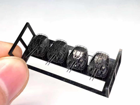 バンカースタジオ IJN70034 1/700 WWII日本海軍 65口径九八式10cm連装高角砲塔(超大和型/秋月型用)