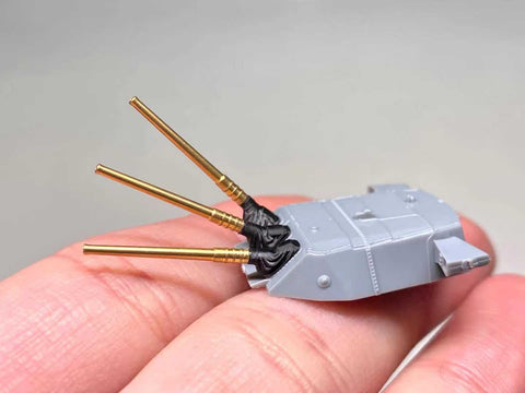 バンカースタジオ IJN70104 1/700 WWII日本海軍 戦艦 大和 46cm砲&15.5cm砲 防水カバーセット(主砲仰角違い計15本分,副砲6本分)