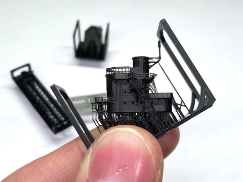 バンカースタジオ IJN70150 1/700 WWII日本海軍 航空母艦 赤城 艦橋セット