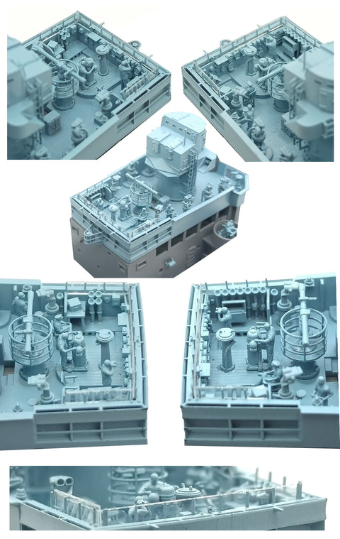 バンカースタジオ WS35366 1/350 WWII イギリス海軍 軽巡洋艦 ナイアド アップグレードセット(トランペッター05366用)