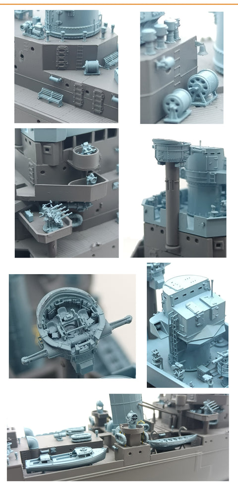 バンカースタジオ WS35366 1/350 WWII イギリス海軍 軽巡洋艦 ナイアド アップグレードセット(トランペッター05366用)