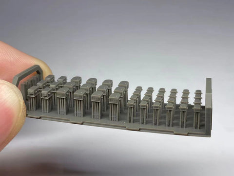 バンカースタジオ WS35401 1/350 現用 ロシア海軍 甲板ベンチレーターセット A(3種 計42個入り)
