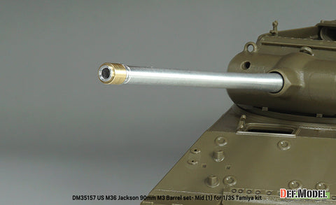 DEFモデル DM35157 1/35 アメリカ M36 ジャクソン 90mm M3 金属砲身セット- 中期型(1) (タミヤ用)