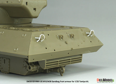 DEFモデル DM35159 1/35 アメリカ M10/M36 フロントサンドバッグアーマーセット (タミヤ用) -中期型