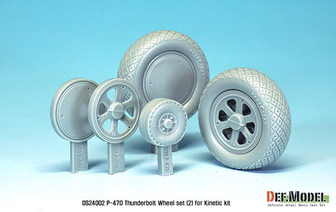 DEFモデル DS24002 1/24 P-47D サンダーボルト ホイールセット 2 (キネティック用)
