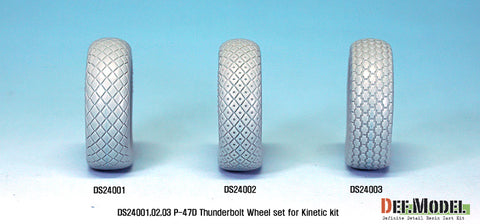 DEFモデル DS24002 1/24 P-47D サンダーボルト ホイールセット 2 (キネティック用)