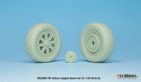 DEFモデル DS24004 1/24 F6F ヘルキャット 自重変形ホイールセット1 (エアフィックス用)
