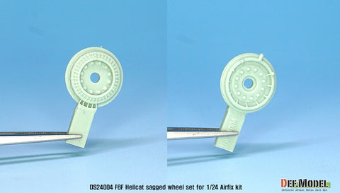 DEFモデル DS24004 1/24 F6F ヘルキャット 自重変形ホイールセット1 (エアフィックス用)