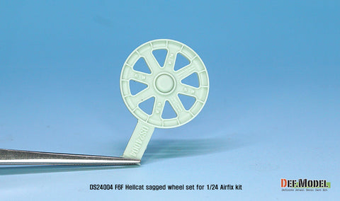 DEFモデル DS24004 1/24 F6F ヘルキャット 自重変形ホイールセット1 (エアフィックス用)