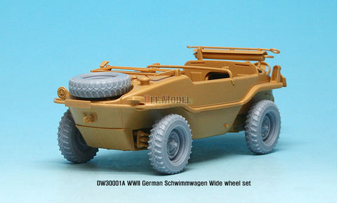 DEFモデル DW30001A 1/35 シュビムワーゲン ワイドタイヤ(コンチネンタル)-自重変形 (タミヤ用)