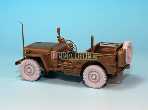 DEFモデル DW30004 1/35 ウィリス MB 4x4 トラック ホイールセット (タミヤ用)