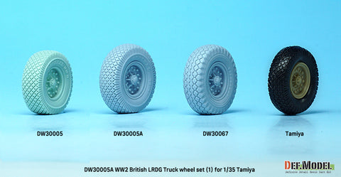 DEFモデル DW30005A 1/35 WW2 ブリティッシュ LRDG トラック ホイールセット (1) (タミヤ用)