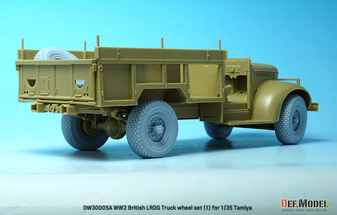DEFモデル DW30005A 1/35 WW2 ブリティッシュ LRDG トラック ホイールセット (1) (タミヤ用)