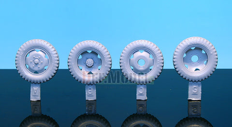 DEFモデル DW30017 1/35 ドイツ 3t カーゴ(オペル) トラック ホイールセット (タミヤ/イタレリ用)