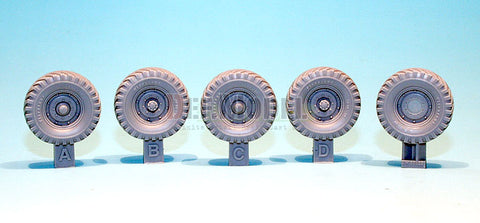 DEFモデル DW30022 1/35 イギリス クオード ガントラック ホイールセット (タミヤ用)