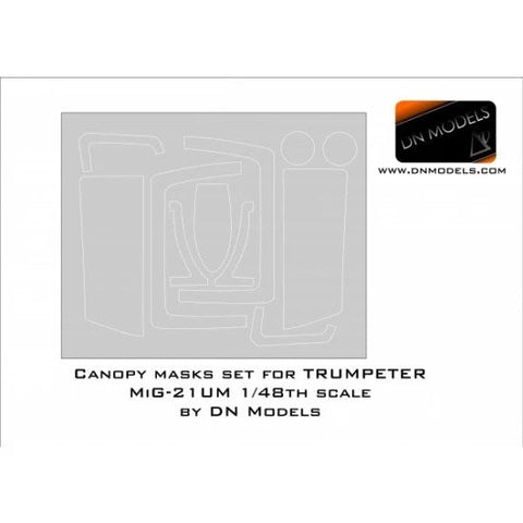 DNモデル 48/827-009 1/48 MiG-21UM（キャノピーマスク）