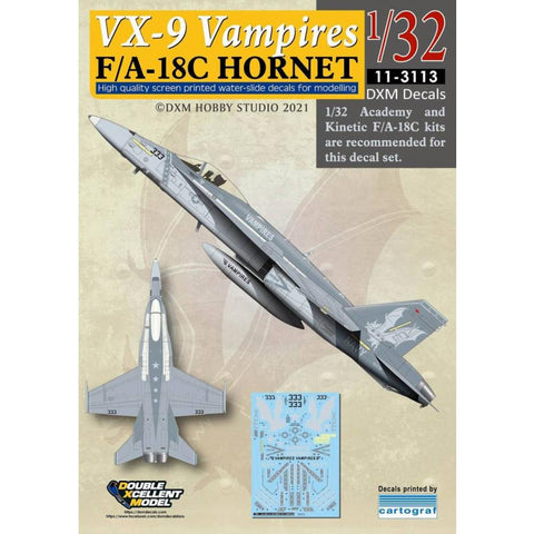 DXM 11-3113 1/32 アメリカ海軍F/A-18C ホーネット VX-9 ヴァンパイアーズ