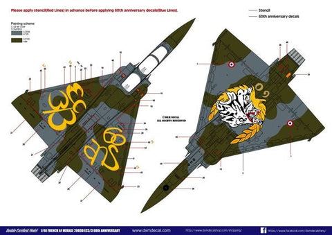 DXM 41-4115 1/48 フランス空軍 M2000D EC3/3 60 ANN