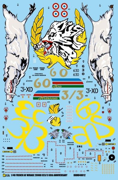 DXM 41-4115 1/48 フランス空軍 M2000D EC3/3 60 ANN