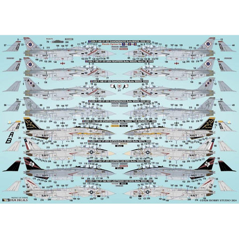 DXM 41-4269 1/48 アメリカ海軍 F-14A/B F-33/VF-101/VF-102/VF-194/VF-201/VF-202 トムキャット コレクション #5