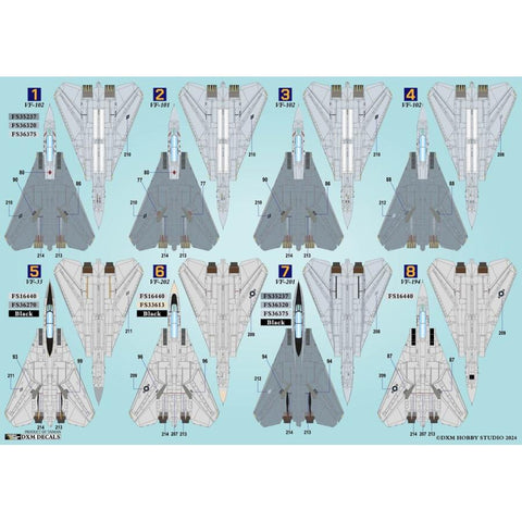 DXM 41-4269 1/48 アメリカ海軍 F-14A/B F-33/VF-101/VF-102/VF-194/VF-201/VF-202 トムキャット コレクション #5