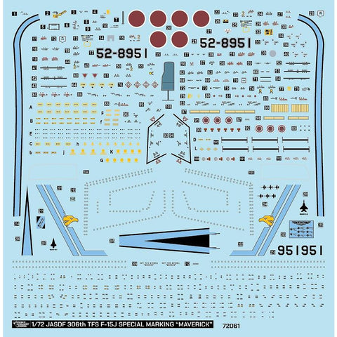 DXM 41-7162 1/72 航空自衛隊 第306飛行隊 F-15J イーグル スペシャルマーキング マーヴェリック（全メーカー用）