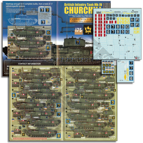 エシュロン ALT352010 1/35 ディエッペ戦でのカルガリー連隊所属 チャーチル(Part1)