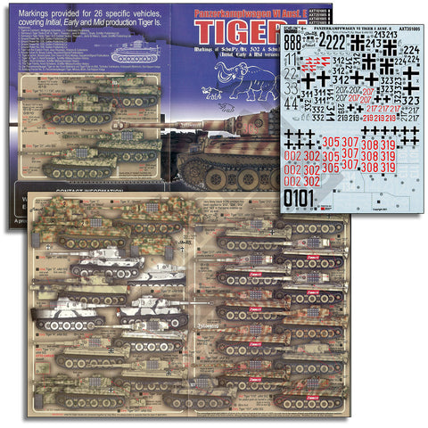 エシュロン AXT351005 1/35 第502重戦車大隊/マイヤー戦車中隊所属のタイガーI