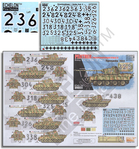 エシュロン AXT351032 1/35 武装親衛隊 第12SS装甲師団HJ所属のパンサー(2)ノルマンディー 1944