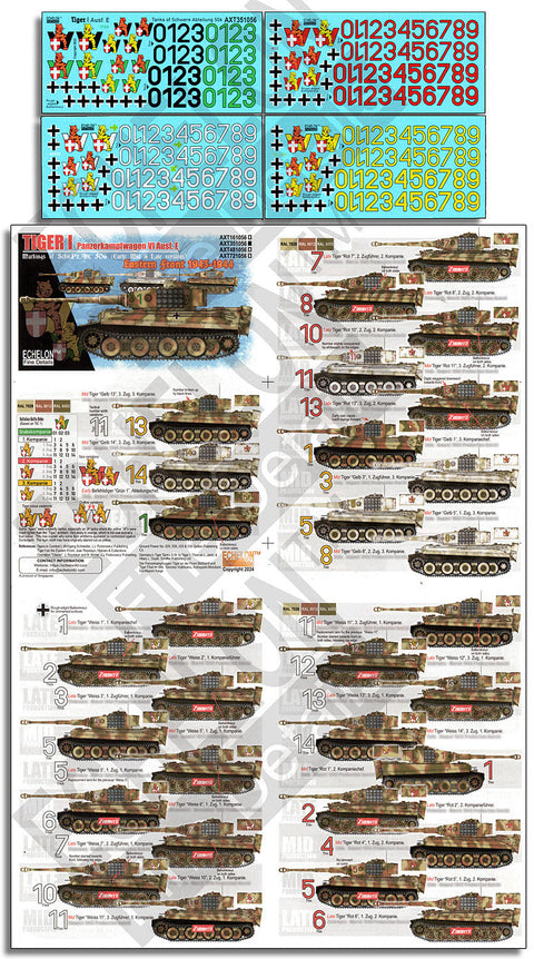 エシュロン AXT351056 1/35 第506重戦車大隊のタイガーI戦車 東部戦線 1943年