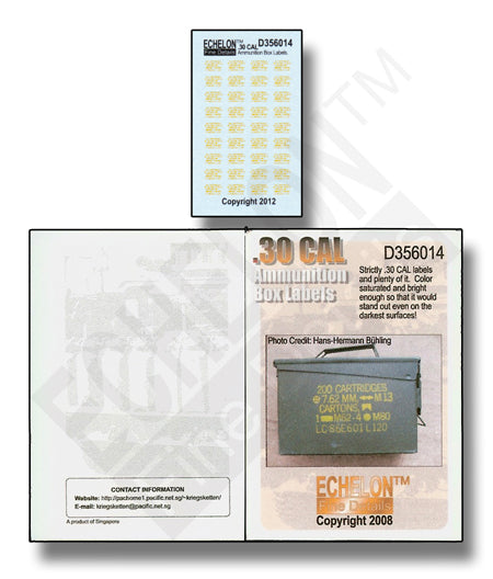 エシュロン D356014 1/35 .30 cal弾薬箱用ラベル