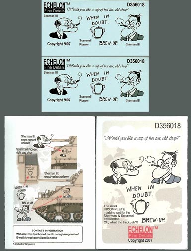 エシュロン D356018 1/35 "Would you like a cup of hot tea, old chap?" (おじさん、熱いお茶を一杯いかがですか?)