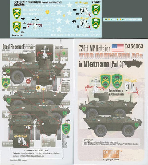 エシュロン D356063 1/35 第720 MP大隊V100コマンドー(ベトナム戦) (Part3)