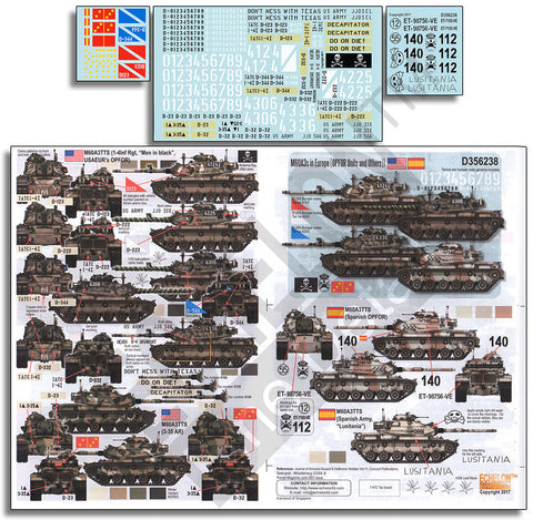エシュロン D356238 1/35 欧州のM60A3(仮想敵部隊とその他)